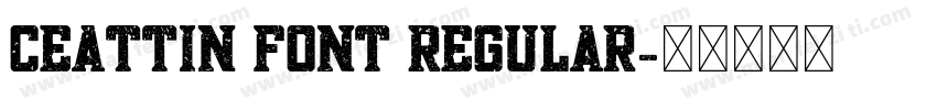 ceattin font Regular字体转换